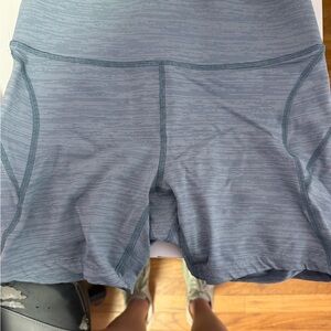 Outdoor Voices Light Blue Heather Athletic Shorts